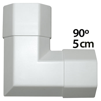 Kabelgoothoek 90° wit
