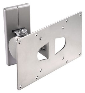 Zilvergrijze muurbeugel met VESA200x100 1 arm