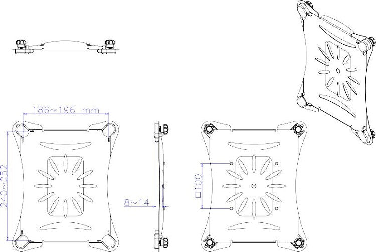 Neomounts TABLET-10 universele tablet steun