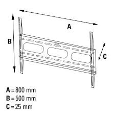 TV wandsteun voor schermen tot 63 inch