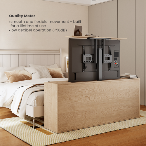 Wolff Mount Elektrische TV lift verticaal tot 80 inch TV en 60 kilo met APP en afstandsbediening 106 cm