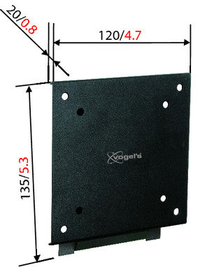 Vogels VFW 030 black LCD/TFT wandsteun